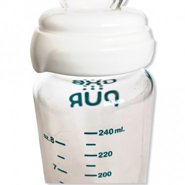 رضاعة زجاج كبيرة pur 240ml